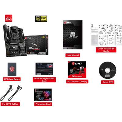 MSI MB Mag B550 Torpedo AM4 B550 128GB DDR4 PCIE ATX