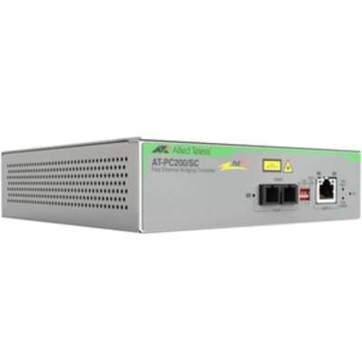 Allied Telesis TAA 10/100TX-100FX/SC PoE+ Media Converter Universal PSU