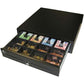 APG Cash Drawer Vasario Cashdrwr 1616 Black 24V 4 Bill 8 Coin Till CD-101A Cable Incl
