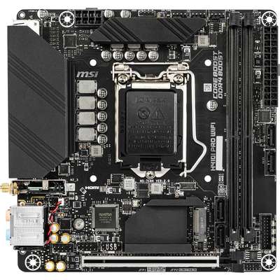 MSI MB H410I Pro WiFi H410 SOCKET1200 MAX64GB DDR4 PCI-E Mini-ITX