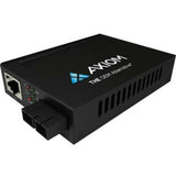 Axiom Upgrades 100MBS PoE RJ45 to 100Base-FX Converter SC