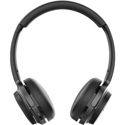 V7 Wireless Bluetooth Stereo Headset On Ear Boom Microphone with USB Dongle Black