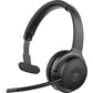 V7 Wireless Bluetooth Mono Headset Boom Microphone with USB Dongle Black