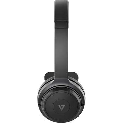 V7 Wireless Bluetooth Mono Headset Boom Microphone with USB Dongle Black
