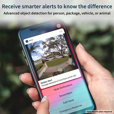 Arlo Essential Video Doorbell Wire-Free Black