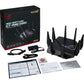 Asus Router GT-AXE11000 Rog Rapture Tri-band WiFi 6E (802.11AX) Gaming Router