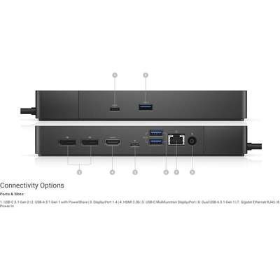 Dell Dock- WD19 130w Power Delivery - 180w AC