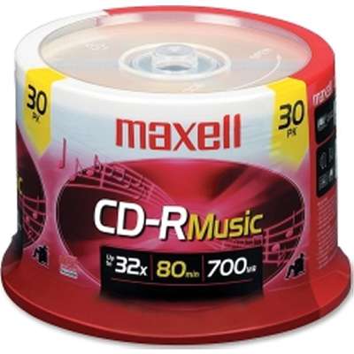 Maxell CD-R 700 MB 80MIN 32X Spindle 30-pack