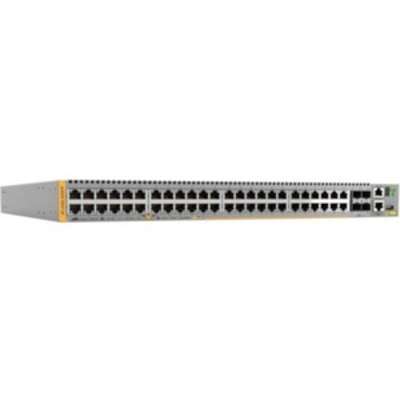 Allied Telesis 48 x 10/100/1000BASE-Tx PoE+ Ports, 2 x SFP+ Ports, 2 x SFP+/Stack Ports, 1 x