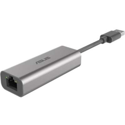 Asus Network USB-C2500 USB Type-A 2.5G Base-T Ethernet Adapter with backward