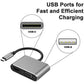 4XEM USB C Dock HDMI VGA PD Power Delivery 4K 1080P 4-In-1 Adapter