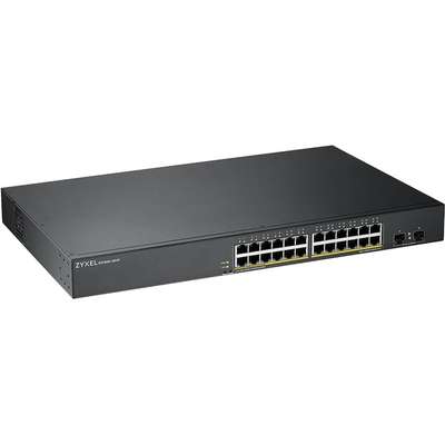 Zyxel 24-Port GbE Smart Managed PoE Switch with GbE Uplink