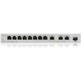 Zyxel 8-Port Gigabit Web Managed Switch with 3-Port 10G Copper +1-Port SFP+