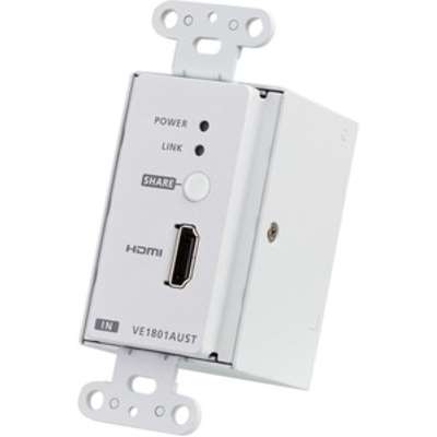 ATEN HDMI HDBaseT Lite Transmitter with  PoE & Us Wall Plate