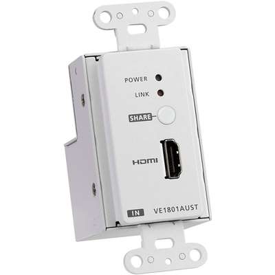 ATEN HDMI HDBaseT Lite Transmitter with  PoE & Us Wall Plate