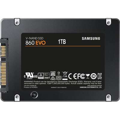 Samsung SSD MZ-76E1T0B AM 860 Evo 2.5 SATA3 Internal SSD Single Unit Version