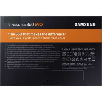 Samsung SSD MZ-76E1T0B AM 860 Evo 2.5 SATA3 Internal SSD Single Unit Version