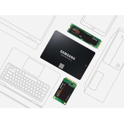 Samsung SSD MZ-76E1T0B AM 860 Evo 2.5 SATA3 Internal SSD Single Unit Version