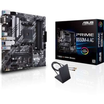 Asus MB Prime B550M-A AC AMD B550 AM4 Max.128GB DDR4 PCIE MATX