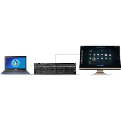 Asustor Lockerstor 12-Bay Rackmount NAS Quad-Core 8GB 2.5GBE USB 3.2 2PSU