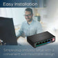 TRENDnet 5-Port Gigabit PoE+ Switch (60W)