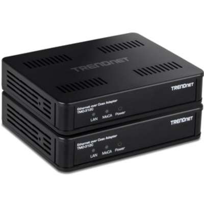 TRENDnet MoCA 2.5 Ethernet over Coax Adapter (2-Pack)