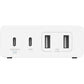 Belkin 108W USB-C Charger, Gan, 4-Port, White, 2M Cord