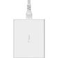 Belkin 108W USB-C Charger, Gan, 4-Port, White, 2M Cord