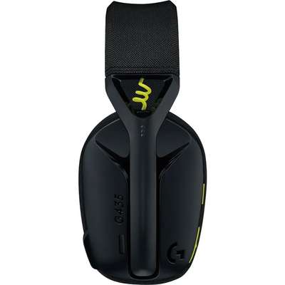 Logitech G435 Ultra-light Wireless Bluetooth Gaming Headset (Black and Neon Yellow)