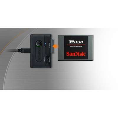 Icy Dock AC MB031U-1SMB EZ-Adapter 2.5&M.2 SATA Hard Drive SSD to USB 3.2 Gen 1 Adapter