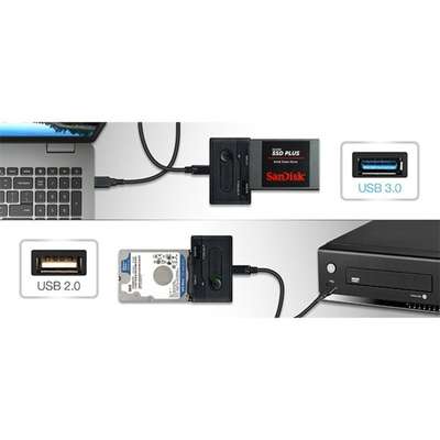 Icy Dock AC MB031U-1SMB EZ-Adapter 2.5&M.2 SATA Hard Drive SSD to USB 3.2 Gen 1 Adapter