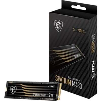 MSI Spatium M480 NVMe M.2 2TB PCIE GEN4 READ7000MB/S WRITE6850MB/S