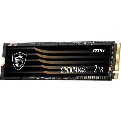 MSI Spatium M480 NVMe M.2 2TB PCIE GEN4 READ7000MB/S WRITE6850MB/S