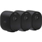Arlo Essentials Outdoor 3CAM Kit Black Spotlight Wire Free Camera 1080P Video