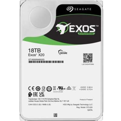 Seagate Exos X20 18TB 6Gb/s SATA (512e/4Kn) Hard Disk Drive