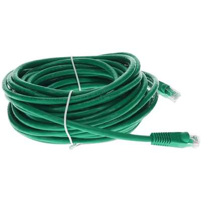 AddOn RJ-45 M/M Patch Cable 40FT Green CAT6 UTP PVC CU