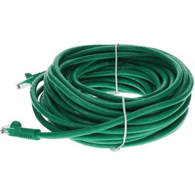 AddOn RJ-45 M/M Patch Cable 40FT Green CAT6 UTP PVC CU