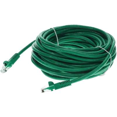 AddOn RJ-45 M/M Patch Cable 40FT Green CAT6 UTP PVC CU