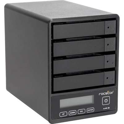 Rocstor Rocpro U35 RAID-16TB 4X4TB SSD USB 3.2 Gen 2 5 GBPS-RAID 0 5 JBOD