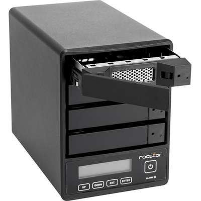 Rocstor Rocpro U35 RAID-16TB 4X4TB SSD USB 3.2 Gen 2 5 GBPS-RAID 0 5 JBOD
