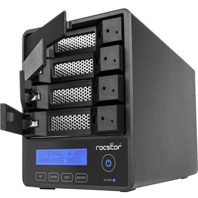 Rocstor Rocpro U35 RAID-16TB 4X4TB SSD USB 3.2 Gen 2 5 GBPS-RAID 0 5 JBOD