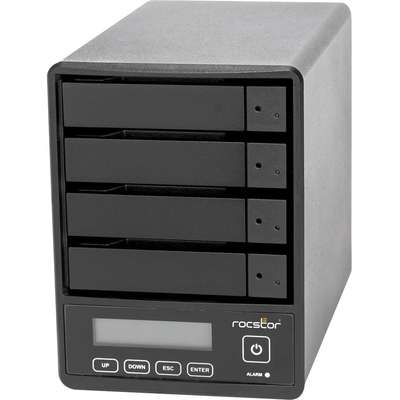 Rocstor Rocpro U35 RAID-16TB 4X4TB SSD USB 3.2 Gen 2 5 GBPS-RAID 0 5 JBOD