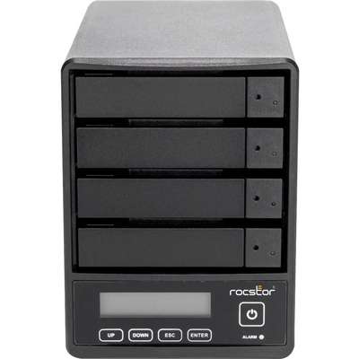 Rocstor Rocpro U35 RAID-16TB 4X4TB SSD USB 3.2 Gen 2 5 GBPS-RAID 0 5 JBOD