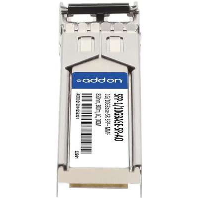 AddOn MSA Comp 1G/10G-SR SFP+ XCVR TAA Dual Rate LC 850NM 300M MMF