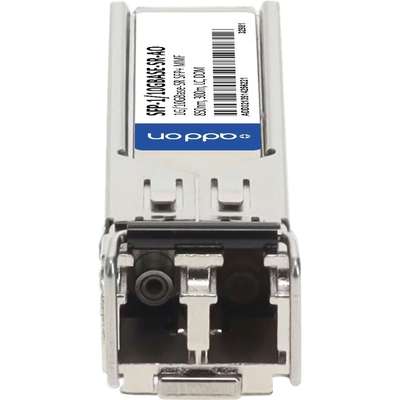 AddOn MSA Comp 1G/10G-SR SFP+ XCVR TAA Dual Rate LC 850NM 300M MMF