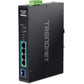 TRENDnet 5-Port Industrial Gigabit PoE+ DIN-Rail Switch -20 65C (-4 149F)