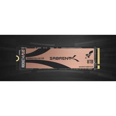 Sabrent 8TB Rocket 4 Plus NVMe 4.0 SB-RKT4P-8TB R/W 7100/6600MB/S