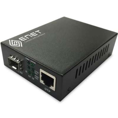 ENET 10/100M Fiber Media Converter with 1 x RJ-45 100M Power Port 1 x LC MMF 2KM Portand