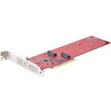 StarTech.com Dual M.2 PCIE SSD Adapter Card with Bifurcation PCIE 4.0