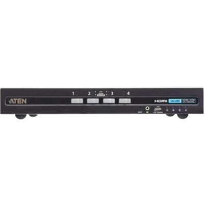 ATEN 4-Port USB HDMI Single Display PP4.0 Secure KVM with  CAC Support